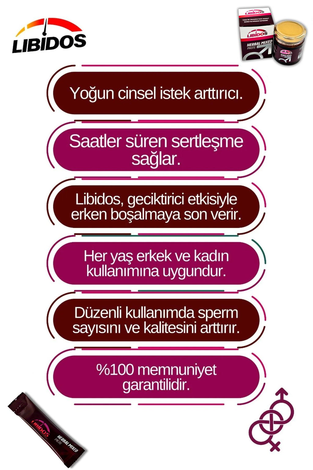 Libidos Bitkisel Karışımlı  Macun 240 gr