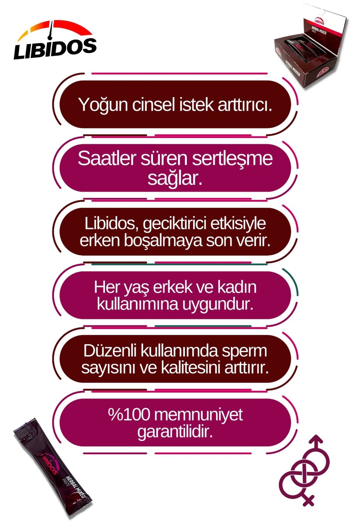 Libidos Bitkisel Karışımlı  Macun 12 Adet